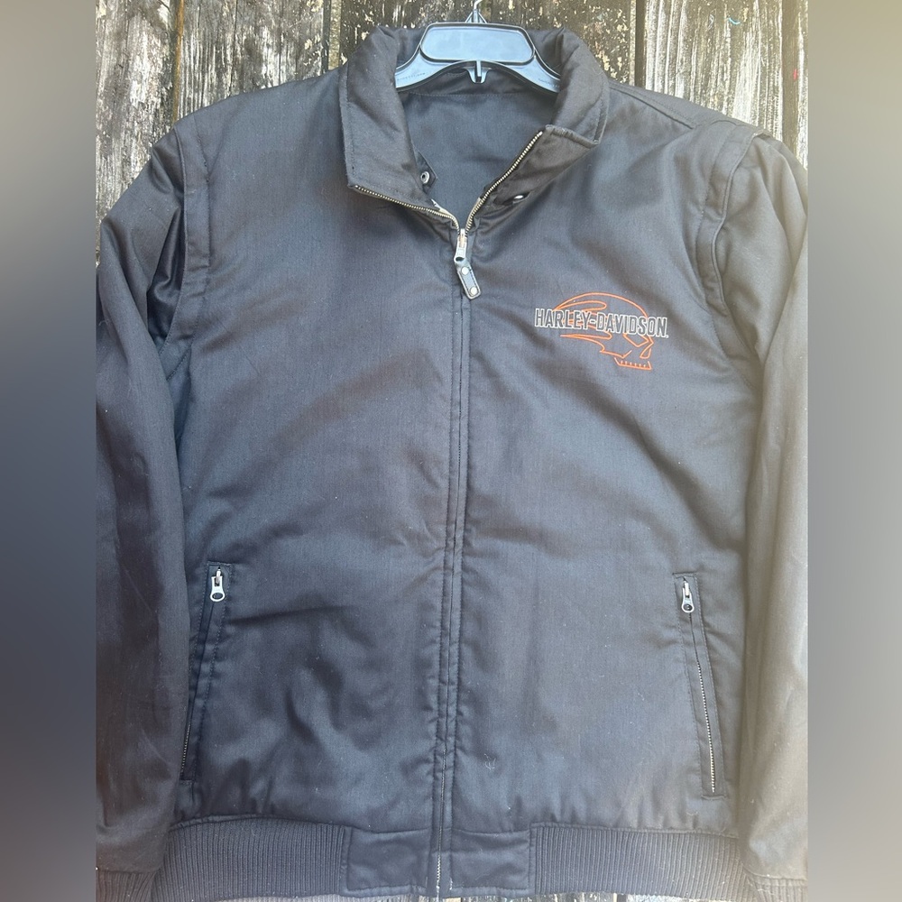 2011 Harley Davidson Full Zip Reversible Jacket w/ Removable Sleeves/Vest 2XL - Picture 12 of 15